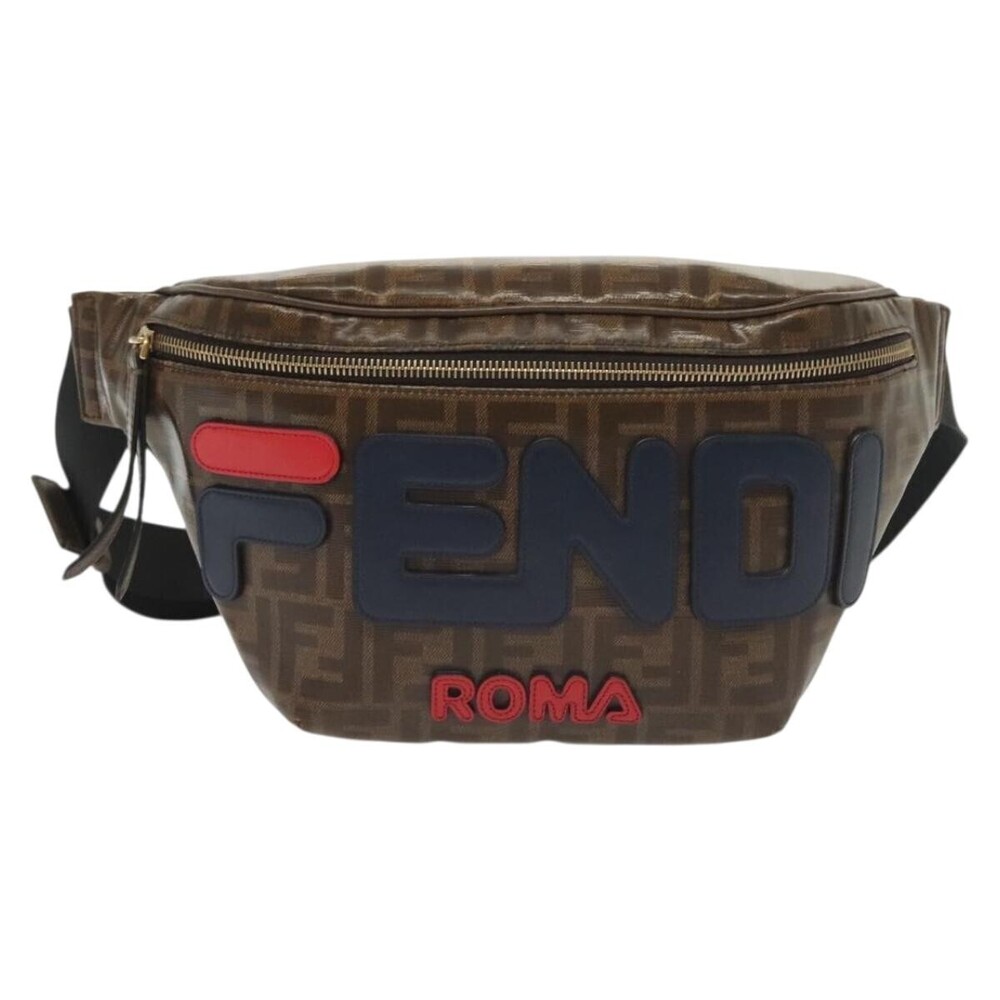 Fendi Mania Logo Waist Zucca Coated Canvas